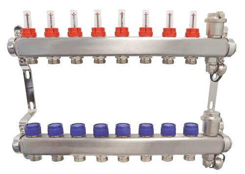 Collecteur PCBT 8 départs en inox - SOMATHERM
